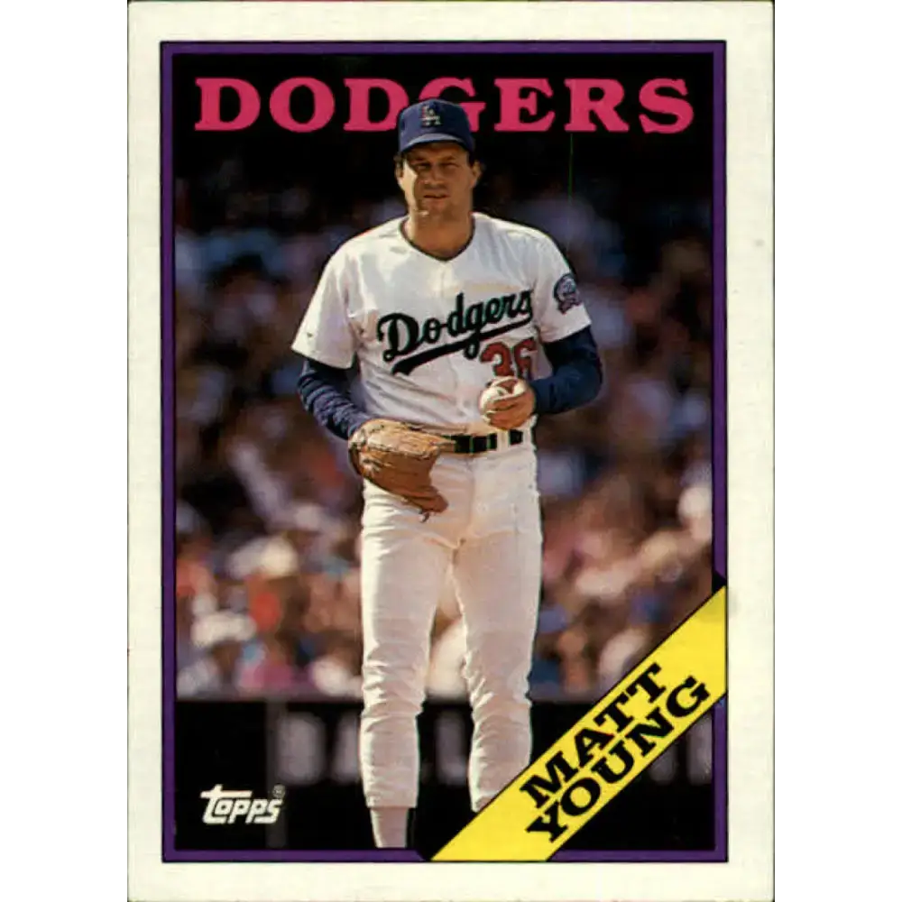1988 Topps #736 Matt Young NM-MT Los Angeles Dodgers Baseball Card - Baseball Card Single