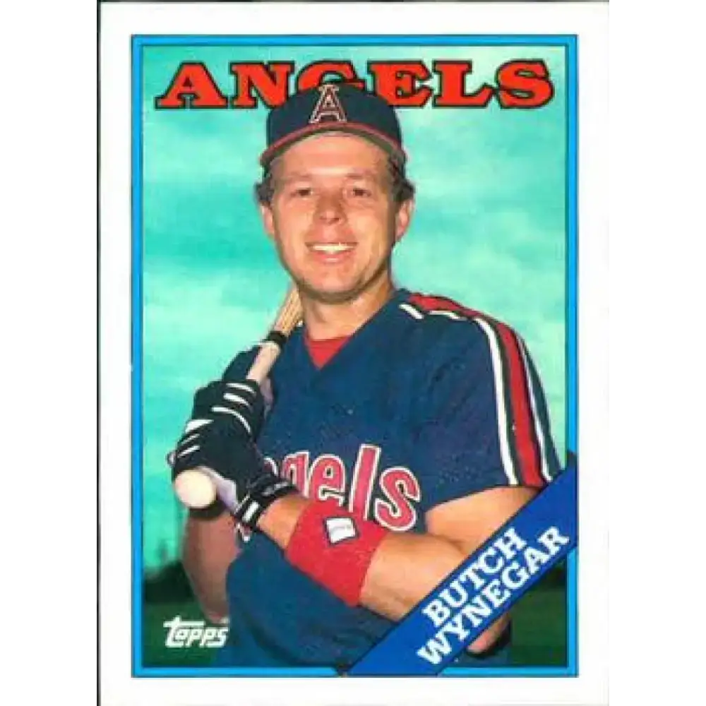 1988 Topps #737 Butch Wynegar NM-MT California Angels Baseball Card - Baseball Card Single