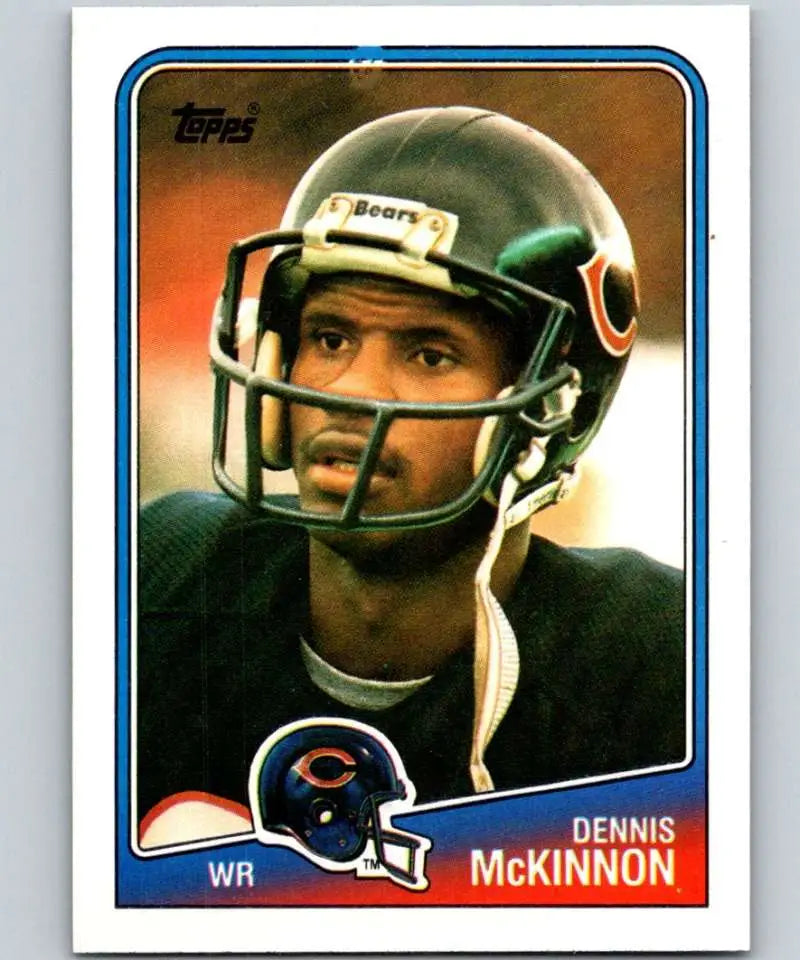 1988 Topps #74 Dennis McKinnon EX Excellent Chicago Bears Football Card - Football Card Single