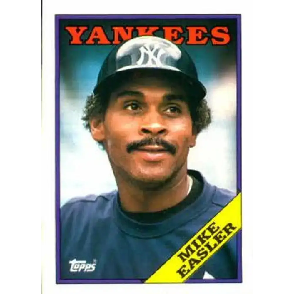 1988 Topps #741 Mike Easler NM-MT New York Yankees Baseball Card - Baseball Card Single
