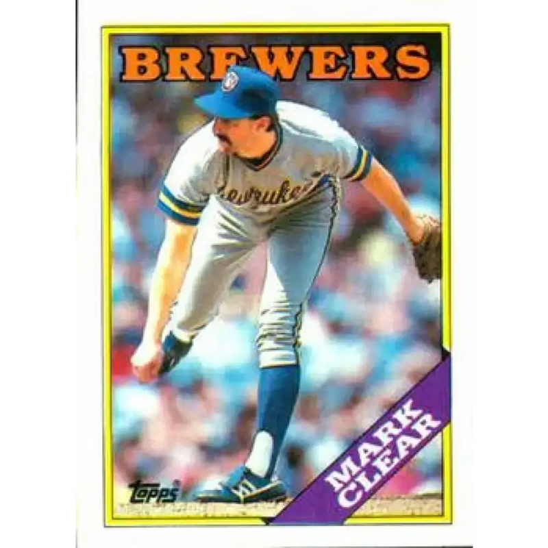 1988 Topps #742 Mark Clear NM-MT Milwaukee Brewers Baseball Card