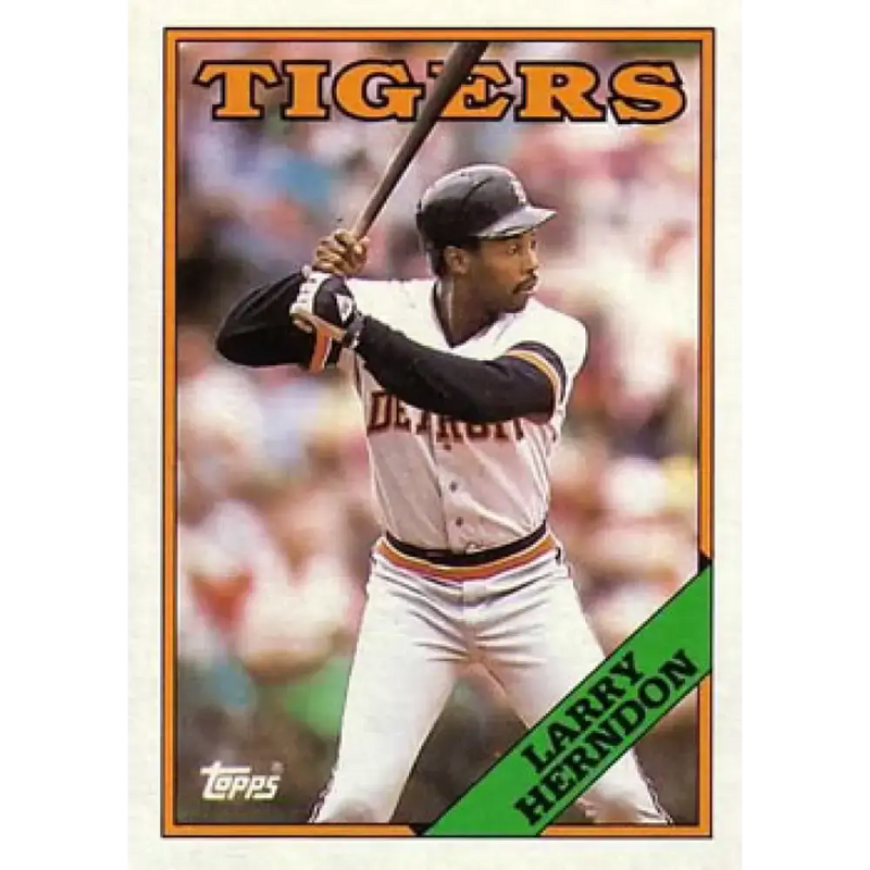 1988 Topps #743 Larry Herndon NM-MT Detroit Tigers Baseball Card - Baseball Card Single