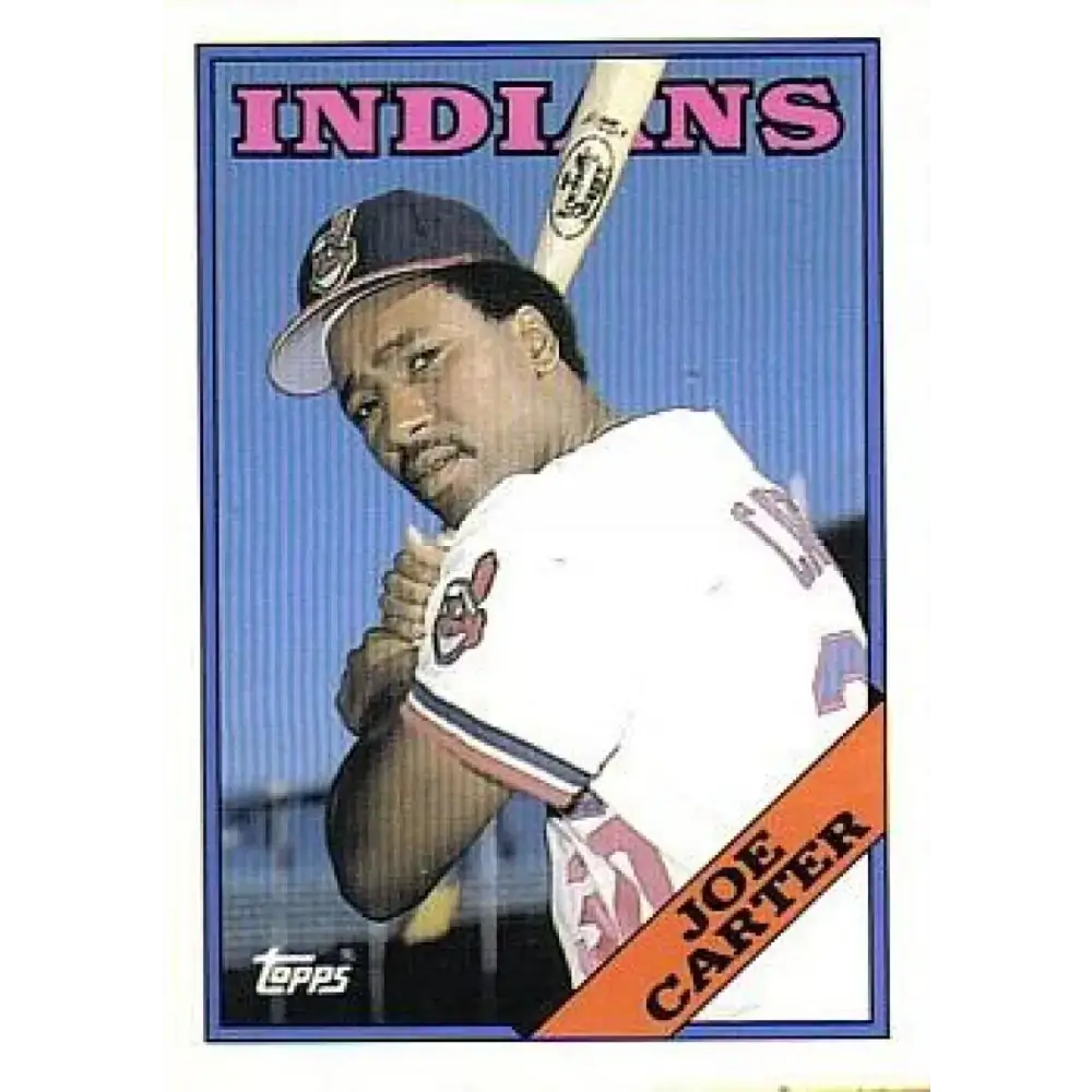 1988 Topps #75 Joe Carter NM-MT Cleveland Indians Baseball Card - Baseball Card Single