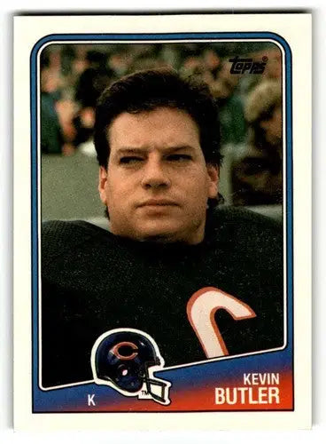 Kevin Butler Chicago football card from 1988 Topps #75 featuring Butler Chicago Bears