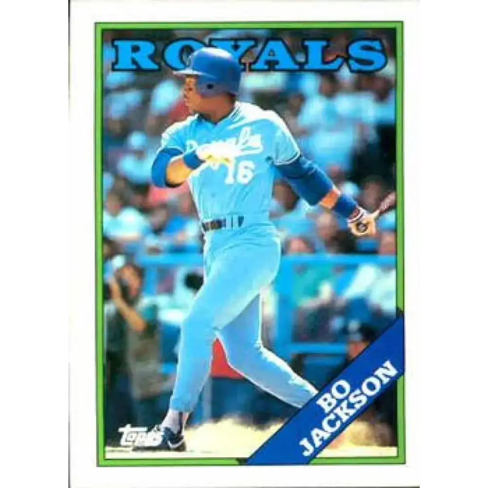 1988 Topps #750 Bo Jackson NM-MT Kansas City Royals Baseball Card - Baseball Card Single
