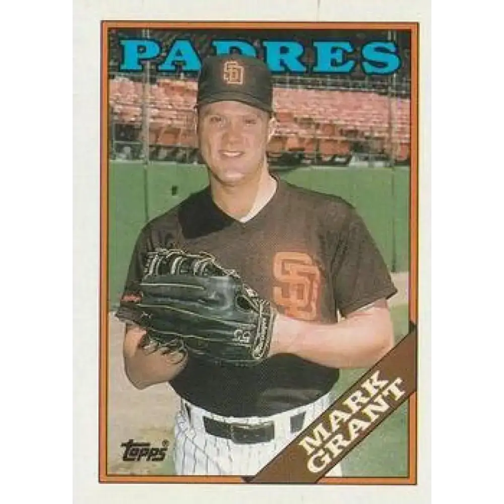 1988 Topps #752 Mark Grant NM-MT San Diego Padres Baseball Card - Baseball Card Single