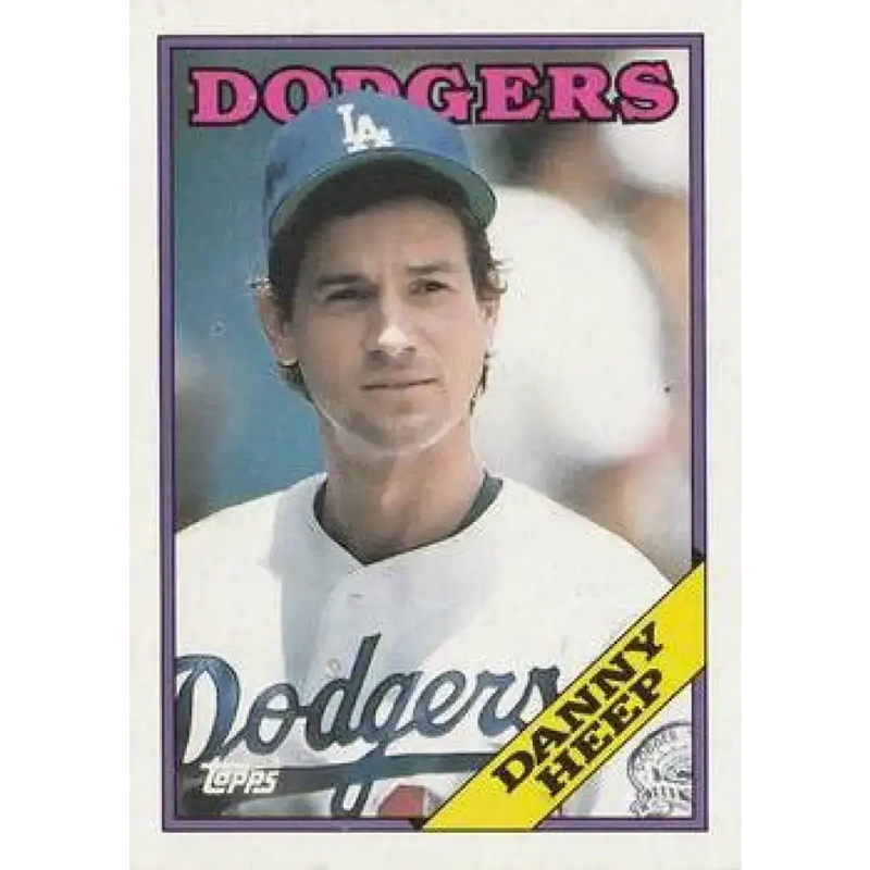 1988 Topps #753 Danny Heep NM-MT Los Angeles Dodgers Baseball Card - Baseball Card Single