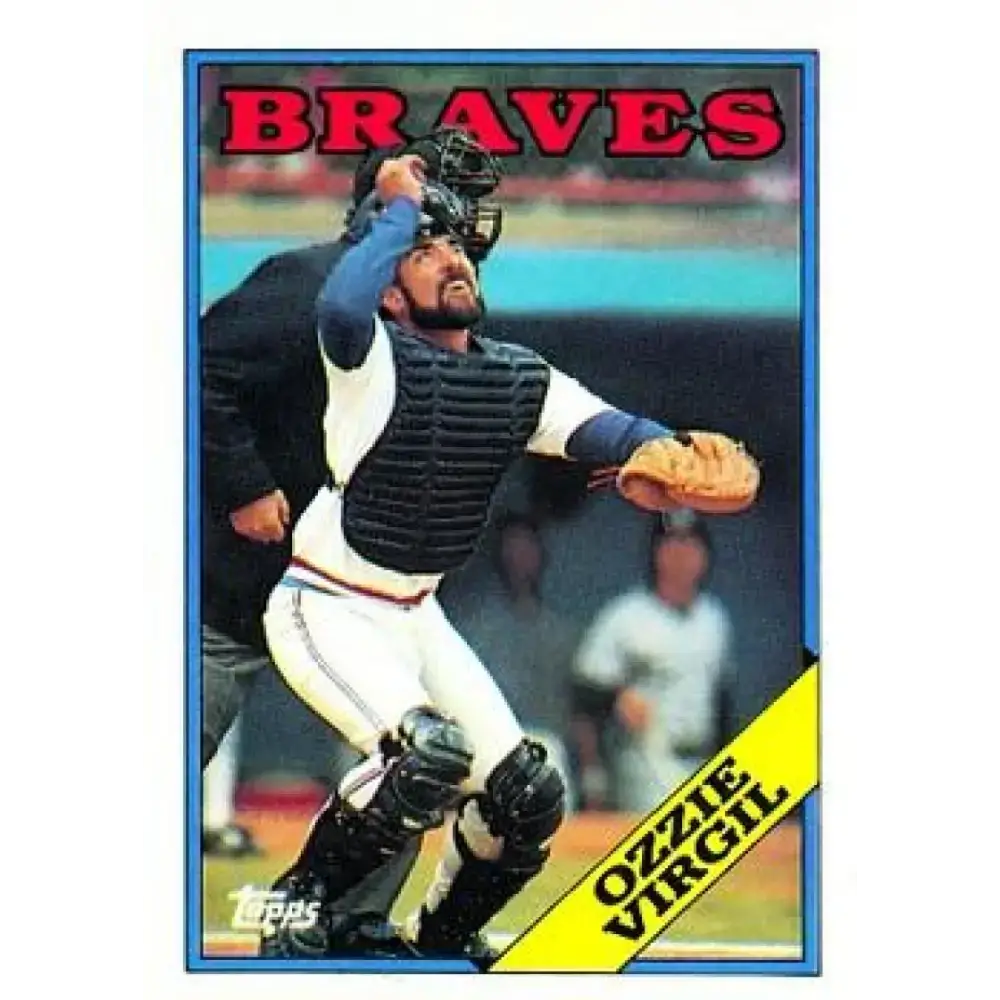 1988 Topps #755 Ozzie Virgil NM-MT Atlanta Braves Baseball Card - Baseball Card Single