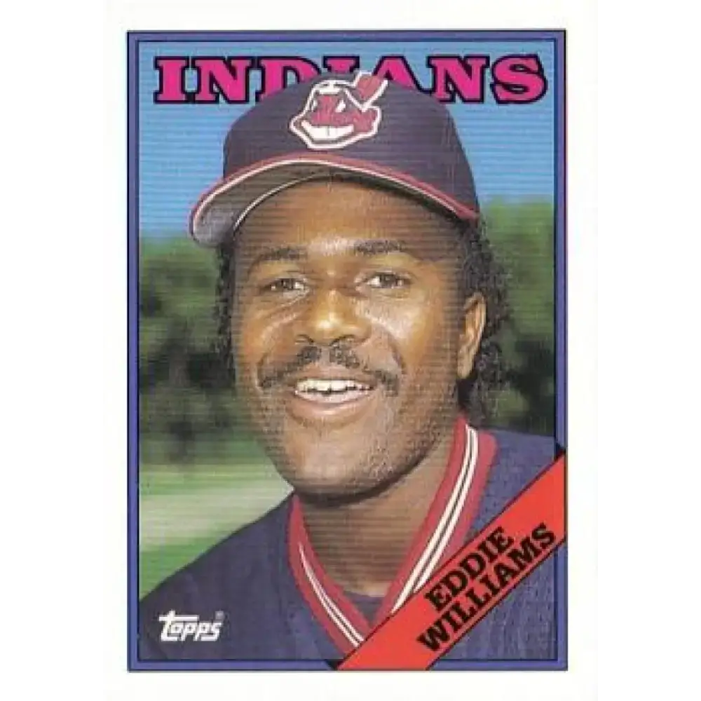 1988 Topps #758 Eddie Williams NM-MT RC Rookie Cleveland Indians Baseball Card - Baseball Card Single