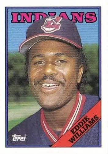 1988 Topps #758 Eddie Williams NM-MT RC Rookie Indians - Trading Cards