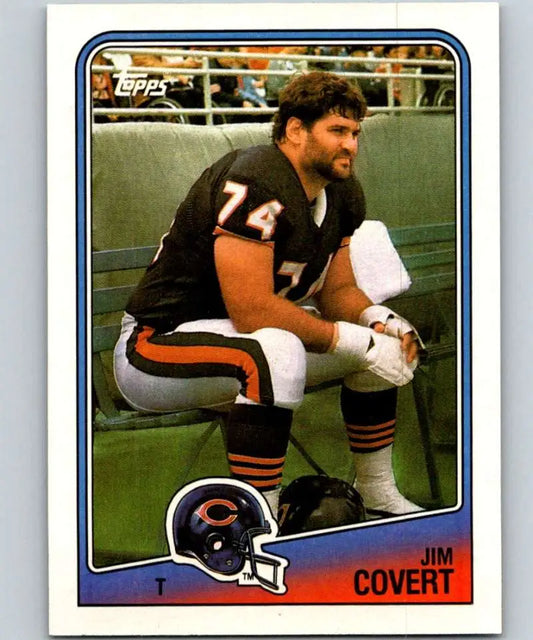 1988 Topps #76 Jim Covert EX Excellent Chicago Bears Football Card