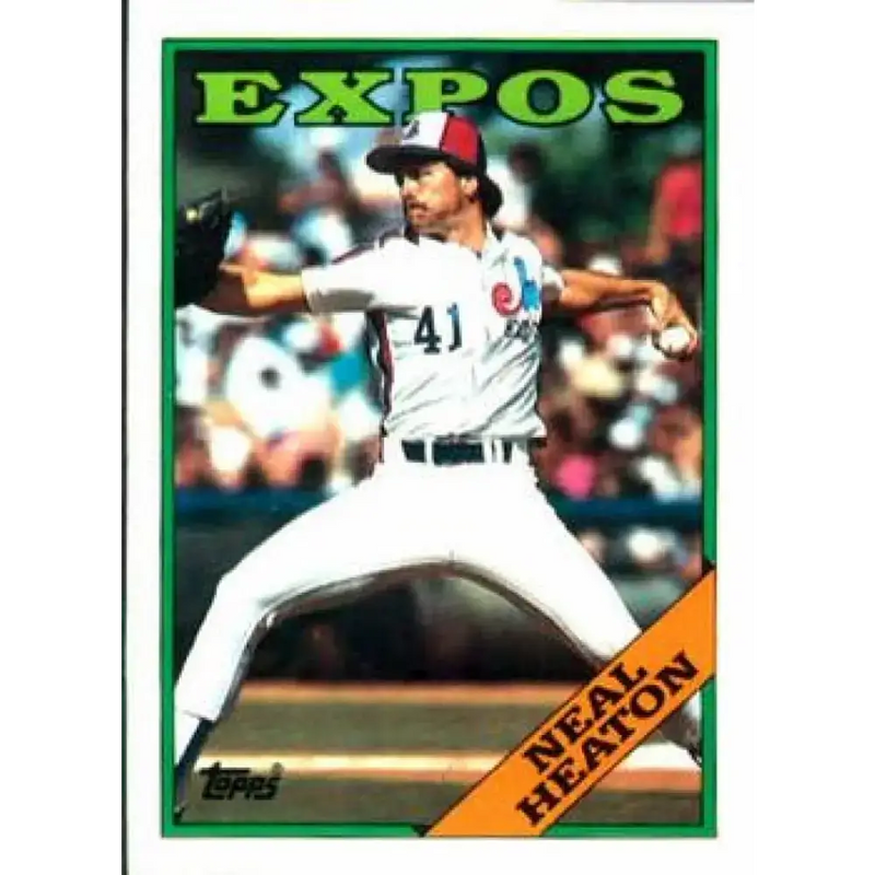 1988 Topps #765 Neal Heaton NM-MT Montreal Expos Baseball Card - Baseball Card Single