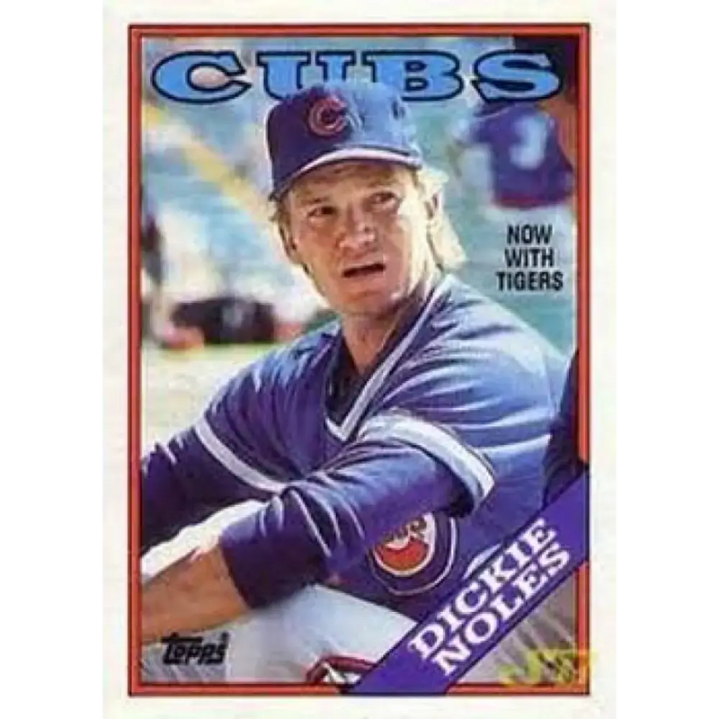 1988 Topps #768 Dickie Noles NM-MT Chicago Cubs Baseball Card - Baseball Card Single
