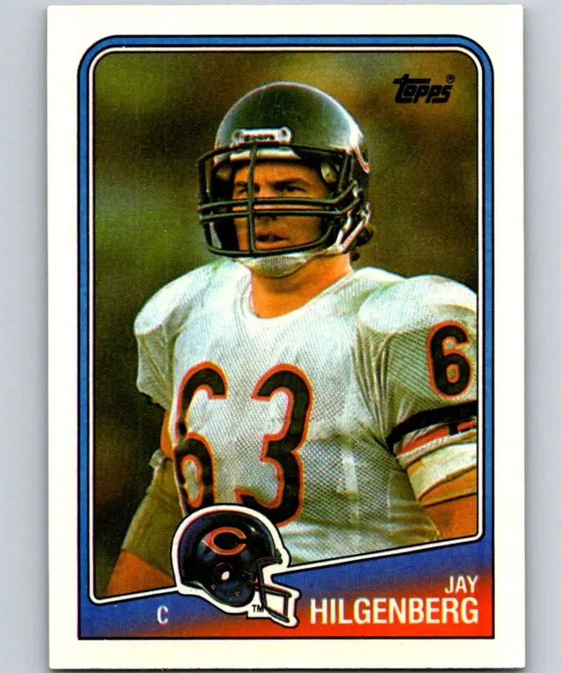 1988 Topps #77 Jay Hilgenberg EX Excellent Chicago Bears Football Card - Football Card Single