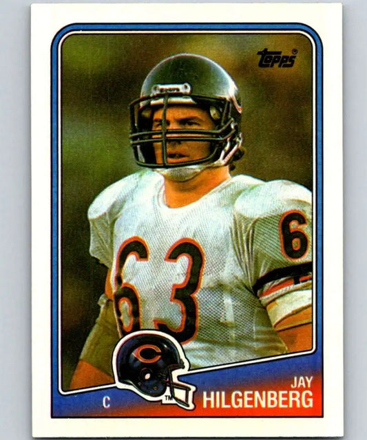 1988 Topps #77 Jay Hilgenberg EX Excellent Chicago Bears Football Card