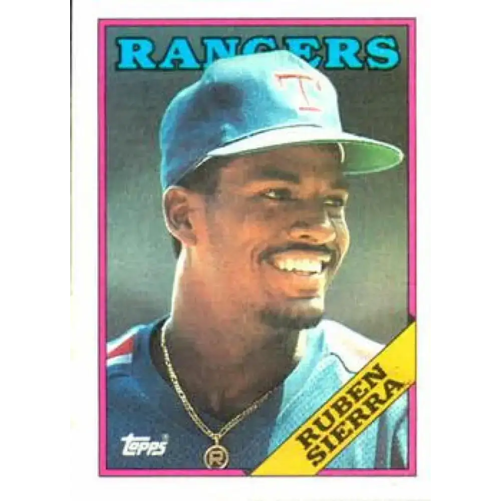 1988 Topps #771 Ruben Sierra NM-MT Texas Rangers Baseball Card - Baseball Card Single