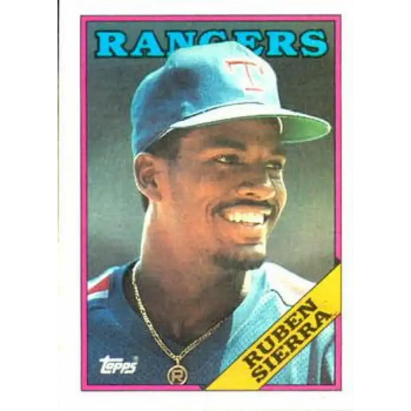 1988 Topps #771 Ruben Sierra NM-MT Texas Rangers Baseball Card - Baseball Card Single