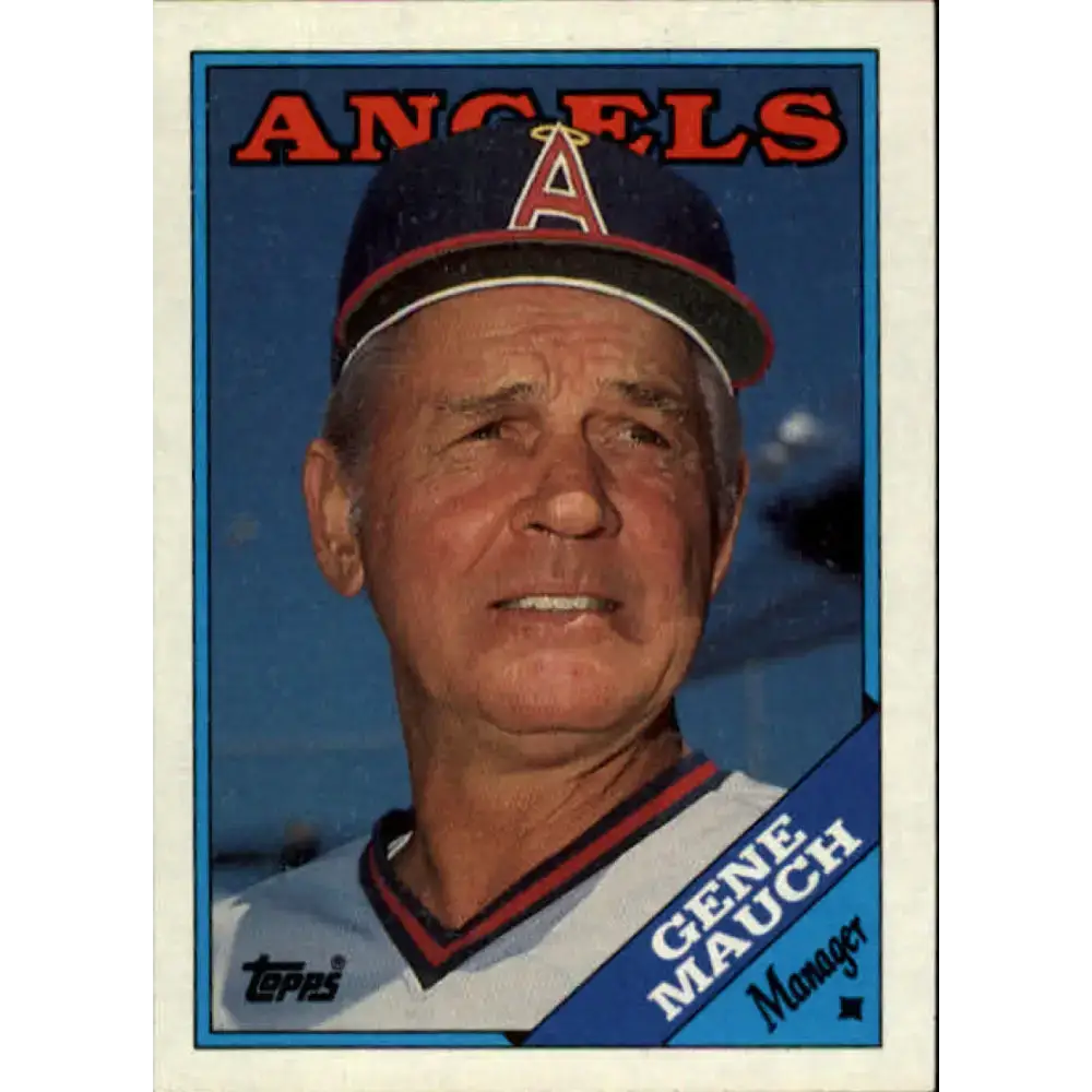 1988 Topps #774 Gene Mauch NM-MT California Angels Baseball Card - Baseball Card Single