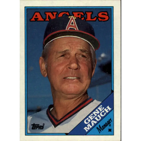 1988 Topps #774 Gene Mauch NM-MT California Angels Baseball Card - Baseball Card Single