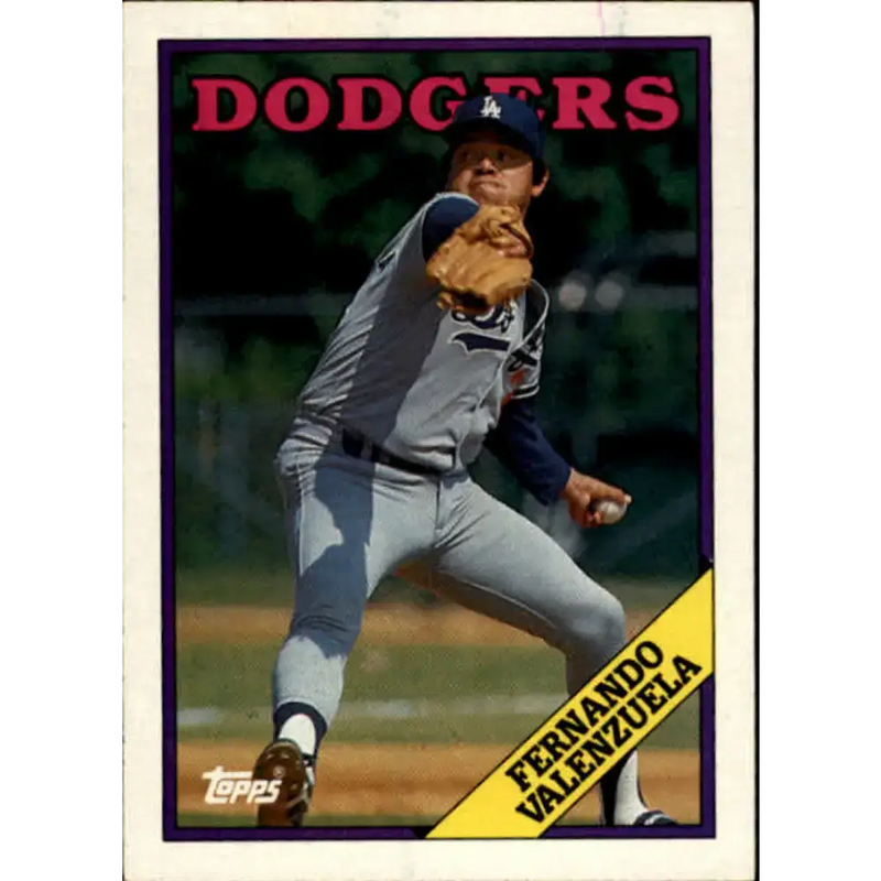 1988 Topps #780 Fernando Valenzuela NM-MT Los Angeles Dodgers Baseball Card - Baseball Card Single