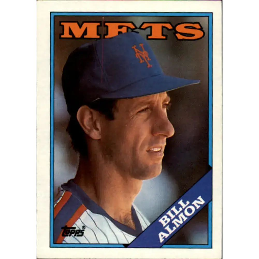 1988 Topps #787 Bill Almon NM-MT New York Mets Baseball Card - Baseball Card Single