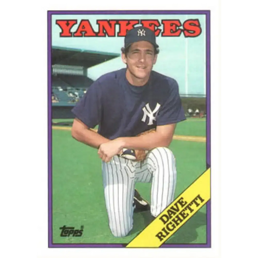 1988 Topps #790 Dave Righetti NM-MT New York Yankees Baseball Card - Baseball Card Single