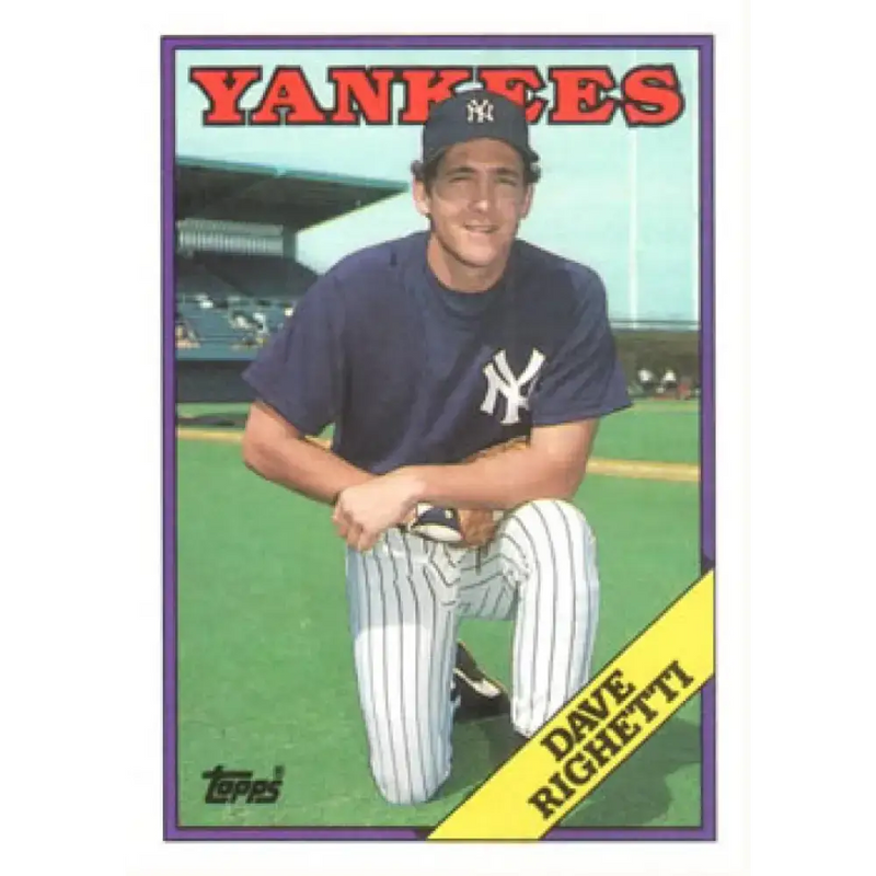 1988 Topps #790 Dave Righetti NM-MT New York Yankees Baseball Card - Baseball Card Single