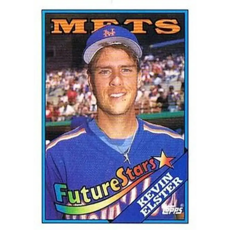 1988 Topps #8 Kevin Elster NM-MT New York Mets Baseball Card - Baseball Card Single
