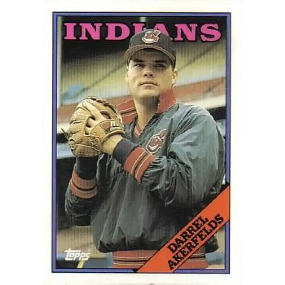 1988 Topps #82 Darrel Akerfelds NM-MT Cleveland Indians Baseball Card - Baseball Card Single