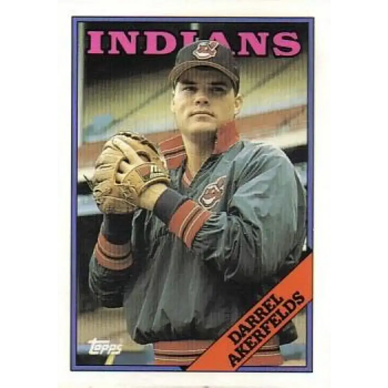 1988 Topps #82 Darrel Akerfelds NM-MT Cleveland Indians Baseball Card - Baseball Card Single