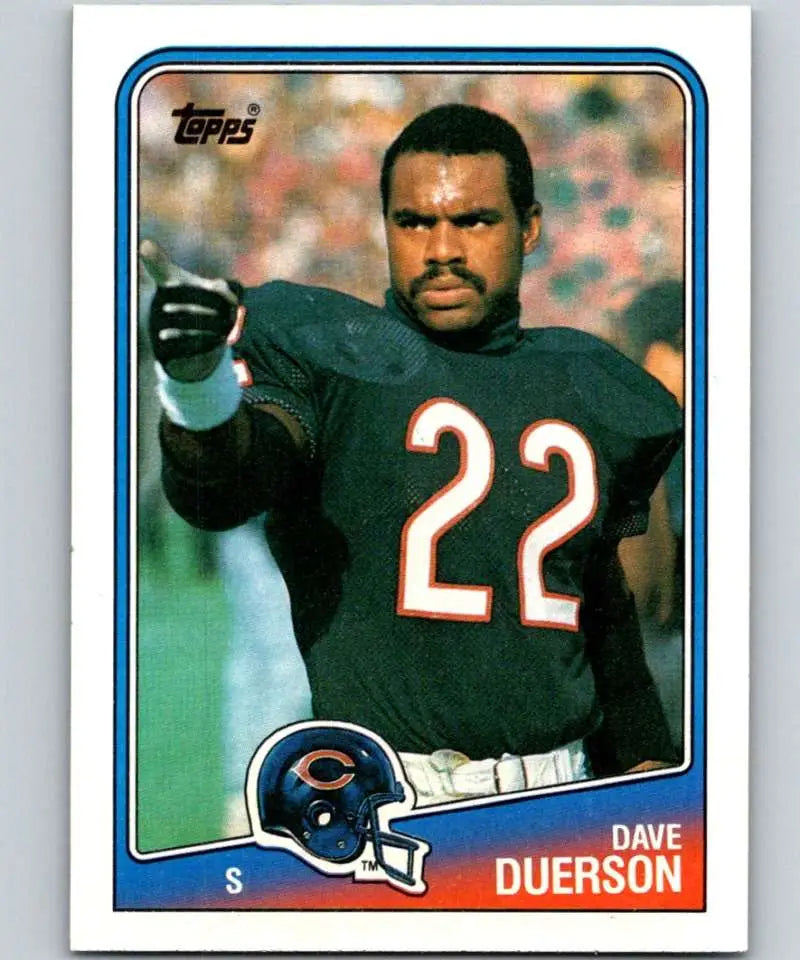 1988 Topps #84 Dave Duerson EX Excellent Chicago Bears Football Card - Football Card Single