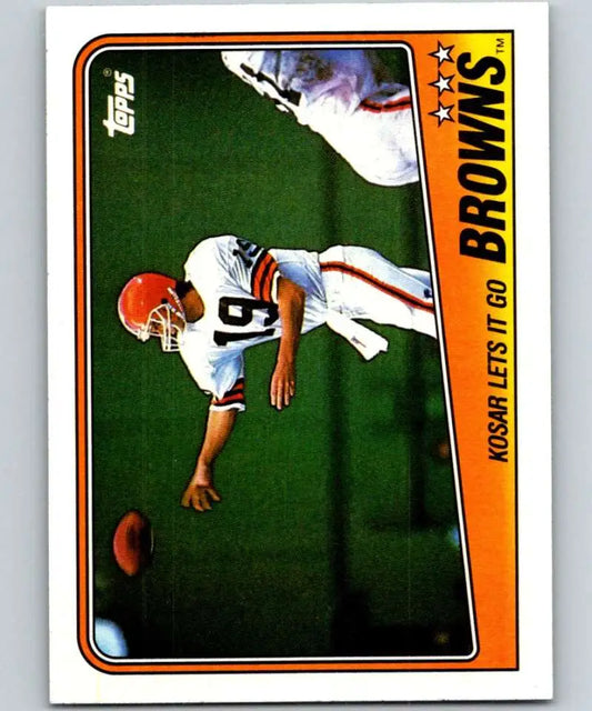 1988 Topps #85 Bernie Kosar EX Excellent Cleveland Browns Football Card