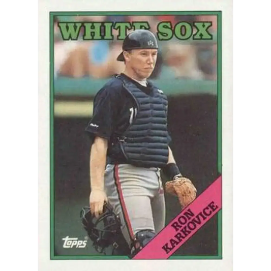 1988 Topps #86 Ron Karkovice NM-MT Chicago White Sox Baseball Card - Baseball Card Single