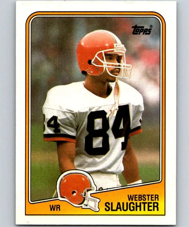 1988 Topps #89 Webster Slaughter EX Excellent RC Rookie Cleveland Browns Football Card - Football Card Single