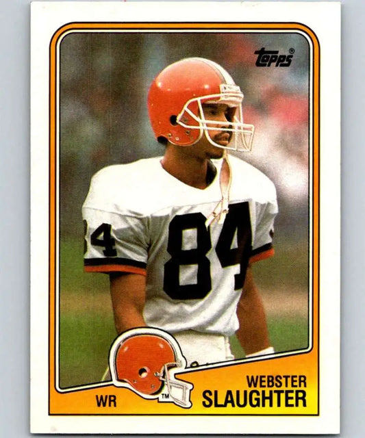 1988 Topps #89 Webster Slaughter EX Excellent RC Rookie Cleveland Browns Football Card