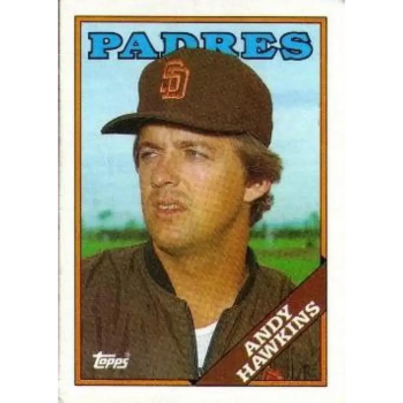 1988 Topps #9 Andy Hawkins NM-MT San Diego Padres Baseball Card - Baseball Card Single