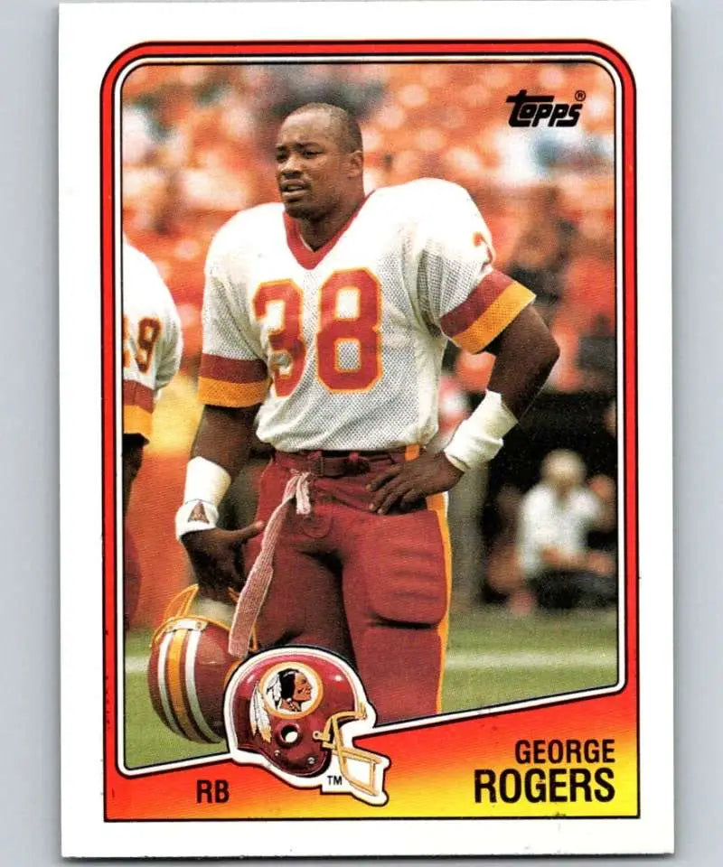 1988 Topps #9 George Rogers EX Excellent Washington Redskins Football Card - Football Card Single