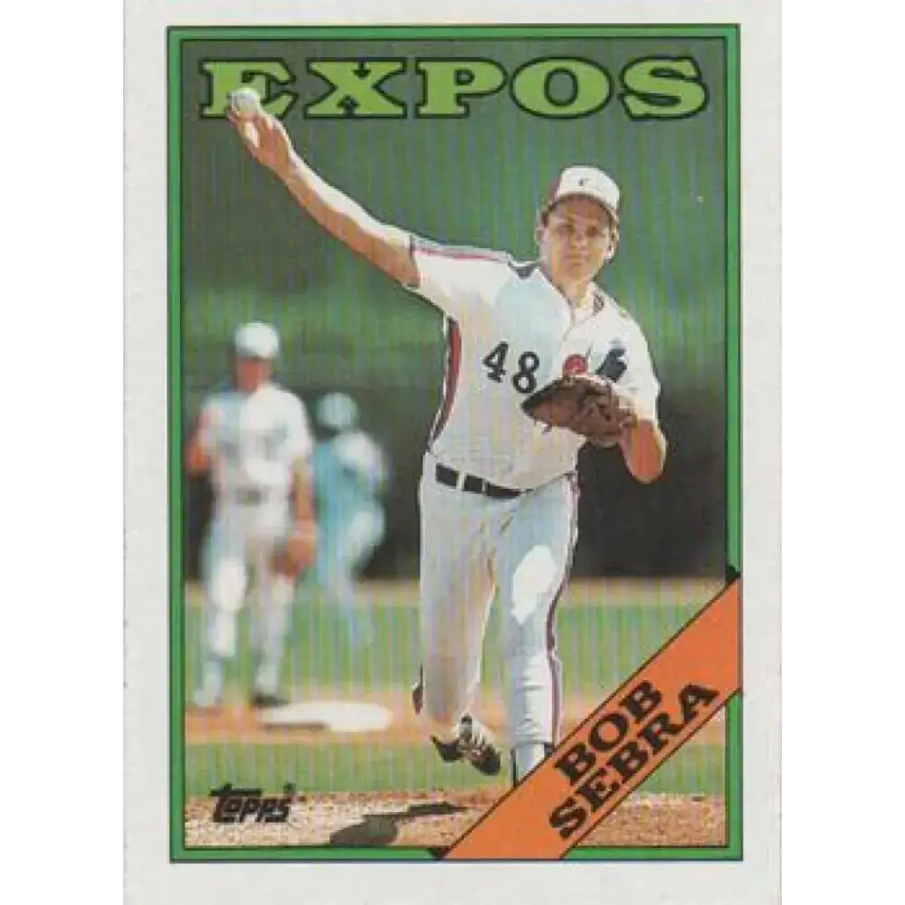 1988 Topps #93 Bob Sebra NM-MT Montreal Expos Baseball Card - Baseball Card Single