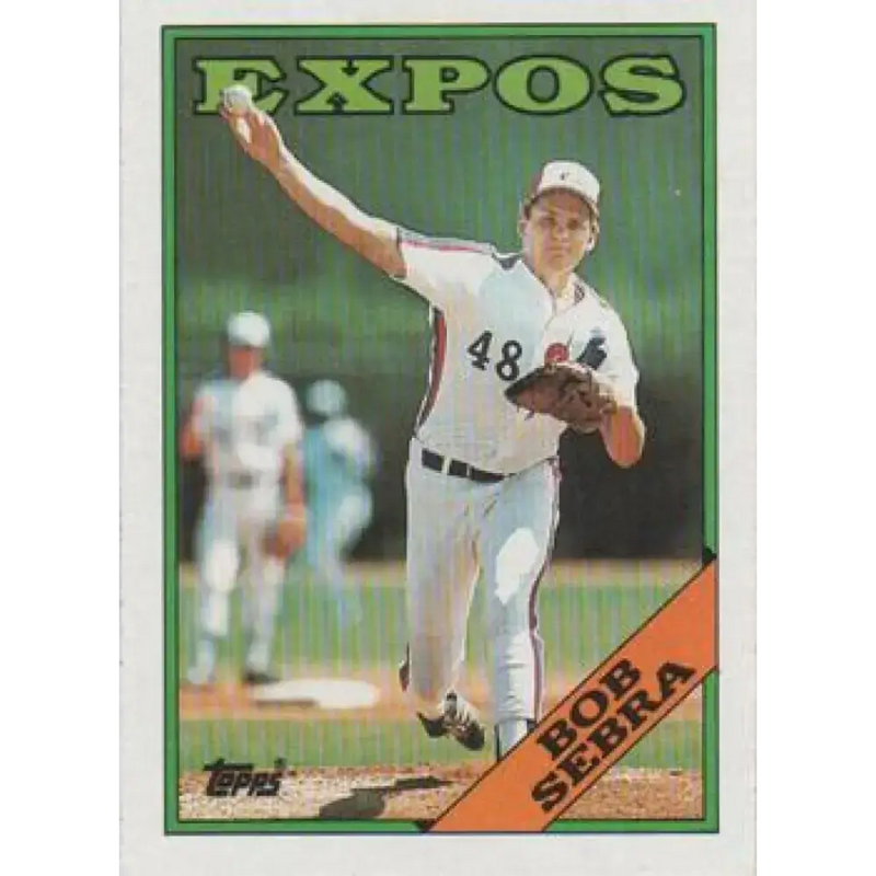 1988 Topps #93 Bob Sebra NM-MT Montreal Expos Baseball Card - Baseball Card Single