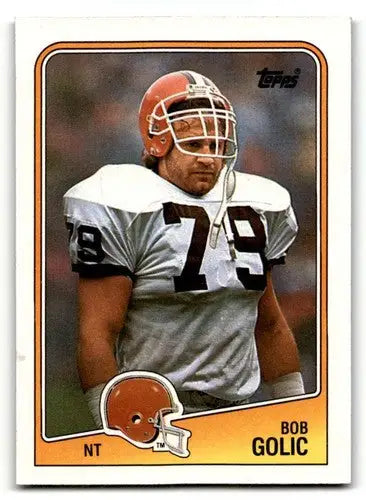 Bob Golic Cleveland football card from 1988 Topps Browns series for collectors