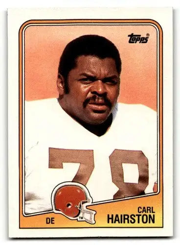 1988 Topps Carl Hairston Cleveland Browns football card with original gloss