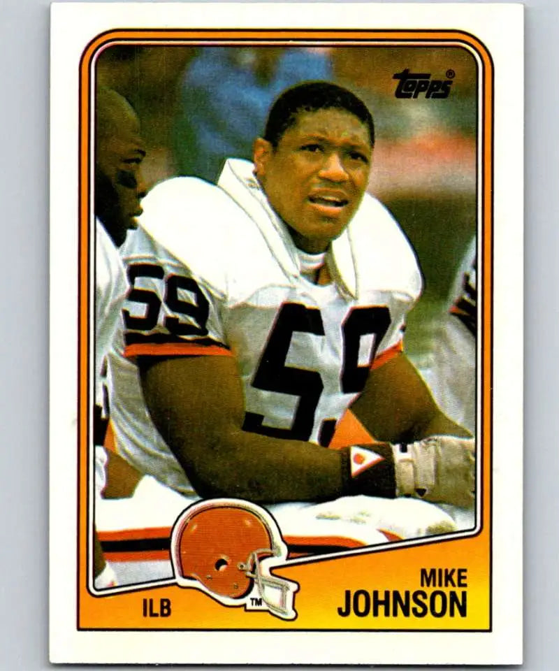 1988 Topps #96 Mike Johnson EX Excellent RC Rookie Cleveland Browns Football Card - Football Card Single
