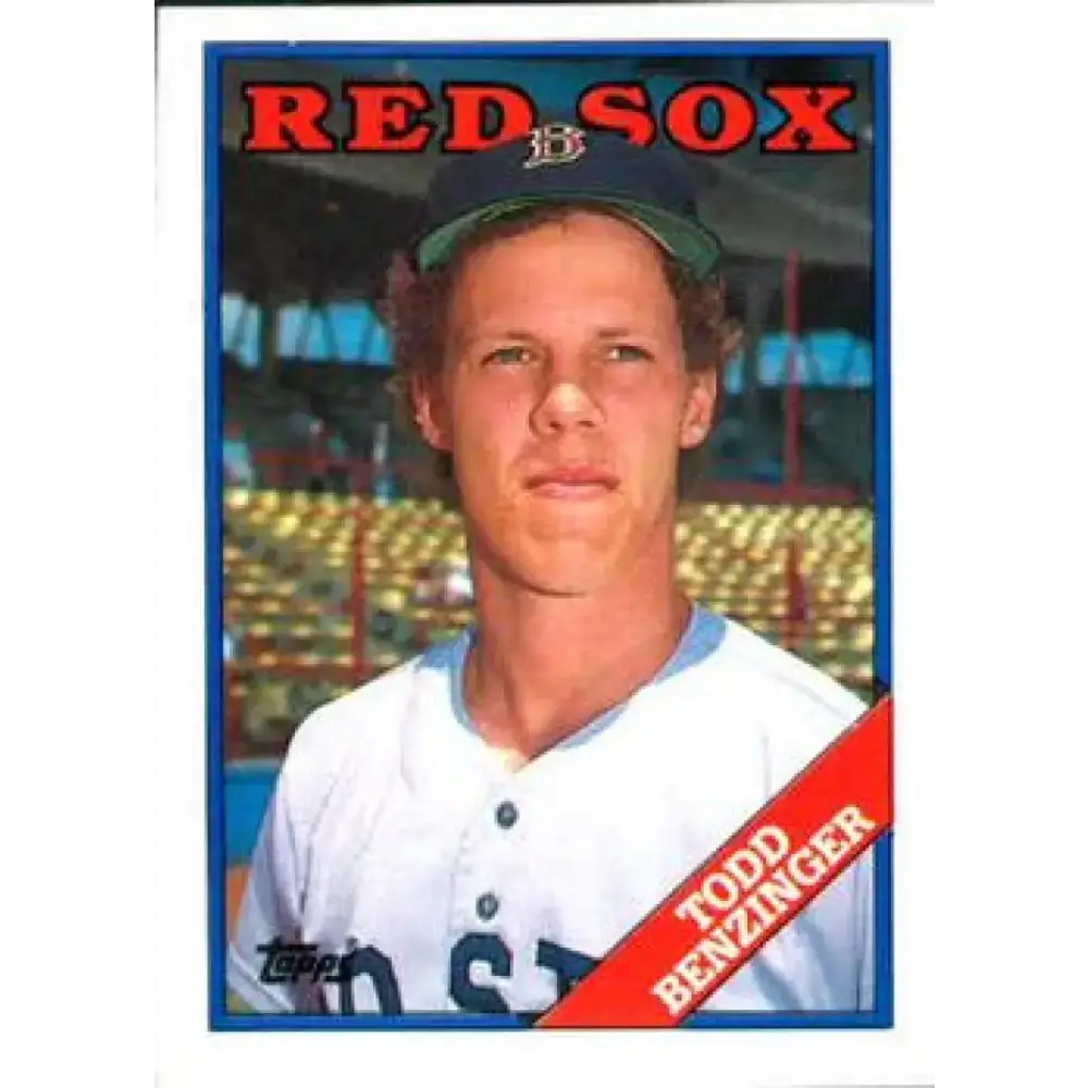 1988 Topps #96 Todd Benzinger NM-MT RC Rookie Boston Red Sox Baseball Card - Baseball Card Single