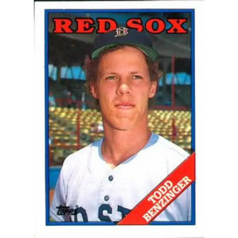 1988 Topps #96 Todd Benzinger NM-MT RC Rookie Boston Red Sox Baseball Card - Baseball Card Single