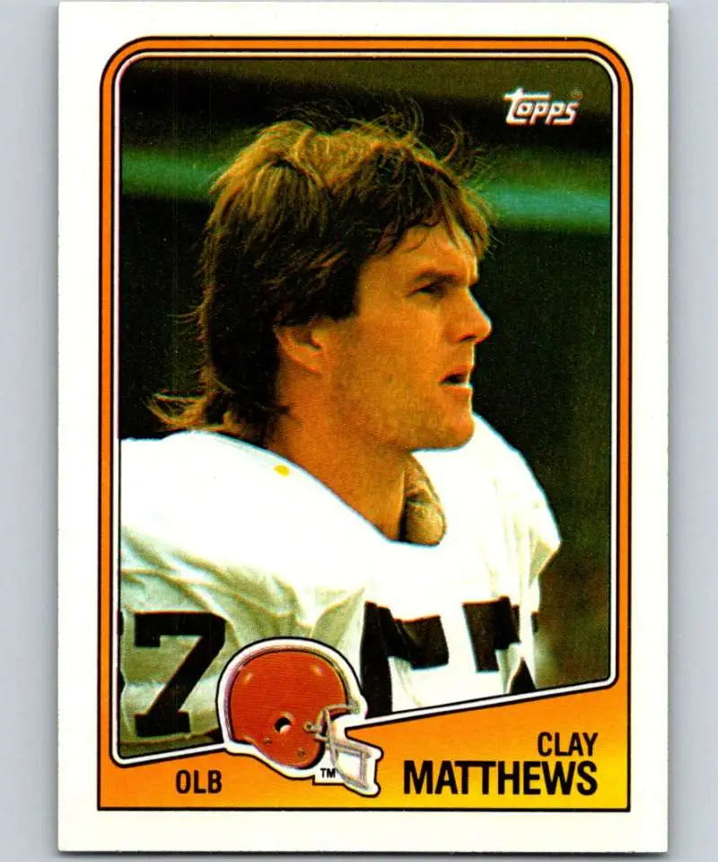 1988 Topps #97 Clay Matthews EX Excellent Cleveland Browns Football Card - Football Card Single