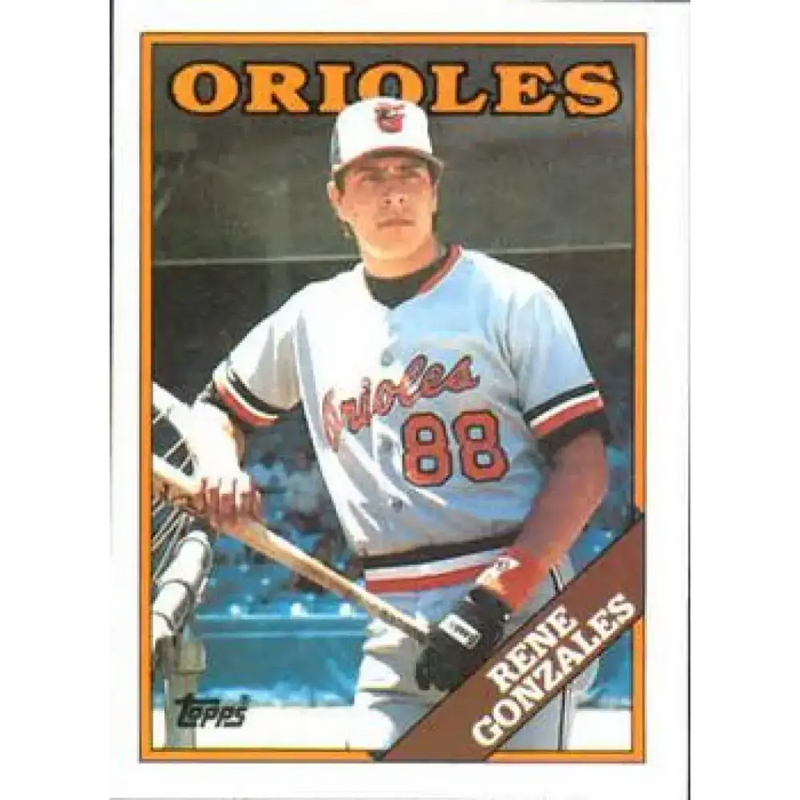 1988 Topps #98 Rene Gonzales NM-MT RC Rookie Baltimore Orioles Baseball Card - Baseball Card Single