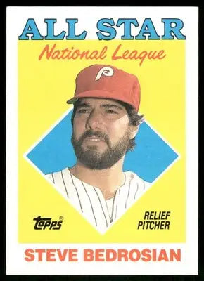 Vintage 1988 Topps All Star National League Steve Bedrosian baseball card