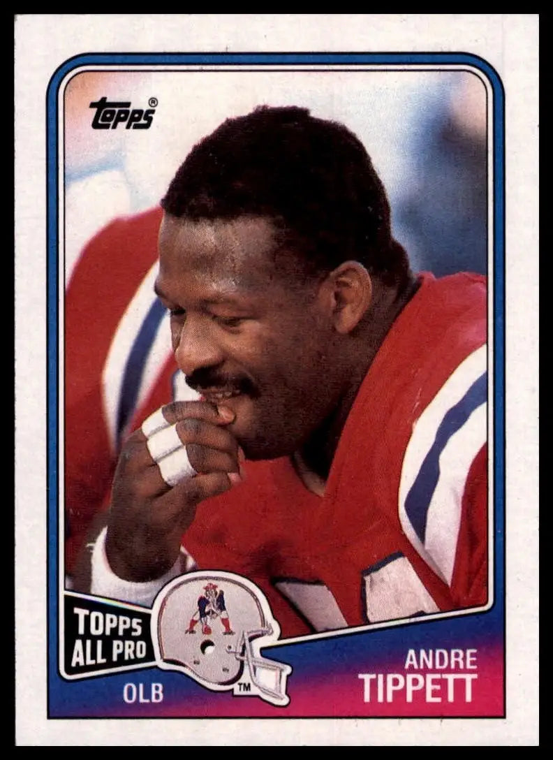 1988 Topps Andre Tippett #186 New England Patriots Football Card NFL Sports - Football Card Single