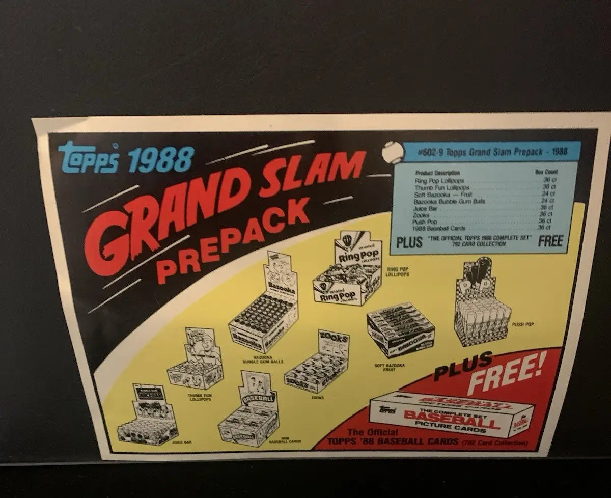1988 TOPPS BASEBALL Call Your Authorized Wholesaler DEALER ADVERTISING Insert - Baseball Card Single