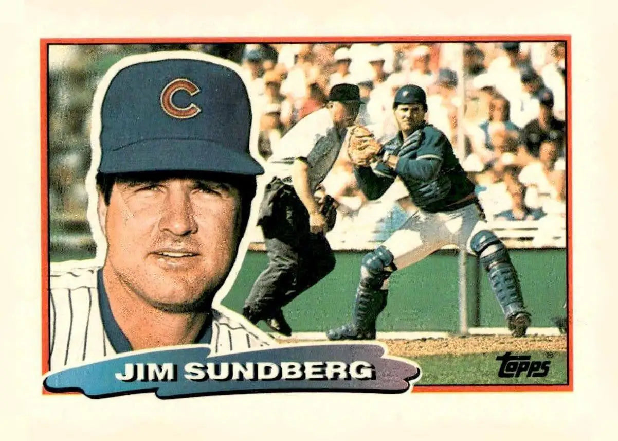 1988 Topps Big Jim Sundberg baseball card featuring Jim Sundberg from the 1980s